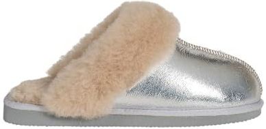 SHEPHERD - Jessica - Huisschoenen - Zilver - Glad Leer