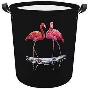 Flamingo Waterwasmand, opvouwbare waszak, grote opbergmanden met duurzaam handvat