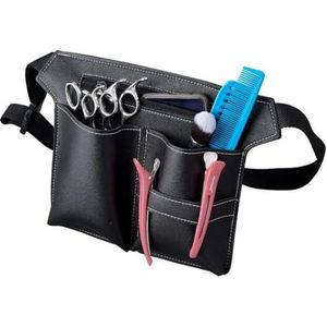 Draagbare haarknipgereedschapstas van leer for kappers(Noir)