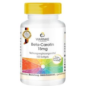 Warnke Vitalstoffe - Bètacaroteen - 15 mg - 100 Softgels - Carotenoïde - Provitamine A