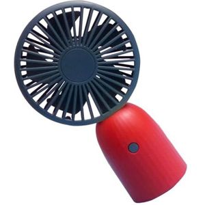 Zomerkoelventilator Leuke USB-ventilator Draagbare kleine draagbare bureautafel Zomer rode mute handventilator