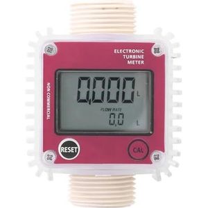 Stroommeter, K24 LCD digitale dieselolie brandstof turbine flowmeter chemicaliën vloeistof water tester
