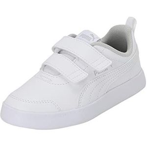 PUMA Courtflex V2 V Ps Sneaker uniseks-kind, PUMA WHITE-GRAY VIOLET, 35 EU