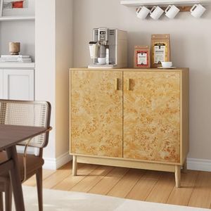 Houten kasten met massief houten poten, onafhankelijke buffetkasten met verstelbare planken en multifunctionele decoratieve kasten in landelijke stijl, geschikt voor woonkamers, gangen en ingangen