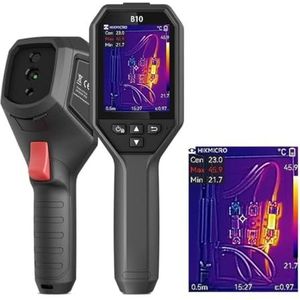 HIKMICRO B10 256x192 IR-resolutie thermische beeldcamera, 2 MP visuele camera, volledig scherm meting, 25 Hz verversing, 3,2 inch LCD-scherm, IP54, -35 °F ~1190 °F Temperatuurbereik