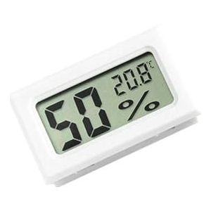Mini Zwart Wit Digitale LCD Indoor Handige Temperatuursensor Vochtigheidsmeter Thermometer Hygrometer Gauge(Temperature humidity-02)