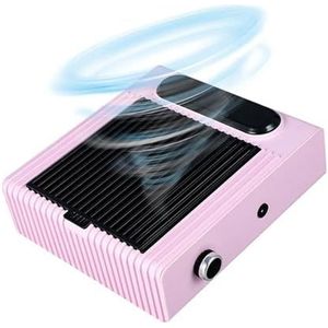 80W krachtige nagelstofzuiger for manicure, nagelstofzuiger met geschikte nagelstofventilator, manicuresalonapparatuur(Pink)