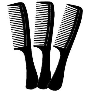 3 Pack Grote Ronde Handvat Styling Kam - 8,5 inch