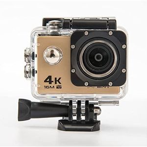 Actiecamera, 4k HD Waterdichte Sportcamera Outdoor Video Camera Duiken DV Camera sportvideocamera(Golden)