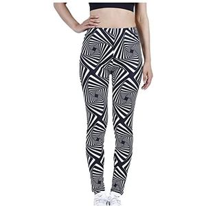 Legging Camouflage Womens for Leggins Graffiti Stijl Slanke Stretch Broek Leger Groene Leggings Deporteert Broek Panty (Color : White Stripes, Size : Taille unique)