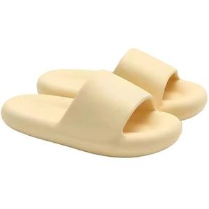 Non-slip Bathroom Slippers,Soft Slippers,Indoor And Outdoor Platform Pool Slippers Shower Slippers (Color : Yellow, Size : 44-45)