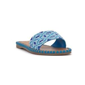 Jessica Simpson Bibiani platte sandaal voor dames, Atlantisch Blauw, 37 EU