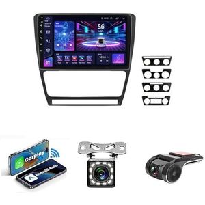 9-inch Touchscreen Autoradio Met Bluetooth Autoradio Voor SKODA Octavia 2 A5 2008-2013 Plug en Play Android 14 2 Din Autoradio Radio Android Automatische Bluetooth USB RVC SWC(NF-2 WIFI 2G+32G)