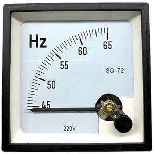 1 stuk SJ-72 45-55 Hz 45-65 Hz 55-65 Hz AC 110 V 220 V 380 V Frequentietabel Hartslagmeter CP-72 CZ-72 SQ-72 (Maat: 45-55Hz, Kleur: 220V)