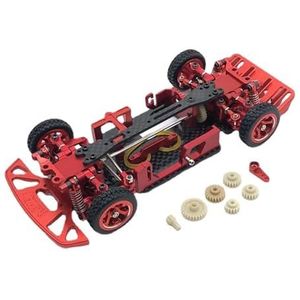 MANGRY Fit for WLtoys 1/28 284131 K969 K979 K989 K999 RC Auto Onderdelen Om Het Hele Auto Frame Met Gear te assembleren (Color : Red)