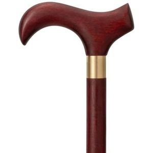 wandelstok， Eenvoudige, praktische wandelstok for ouderen, Omic antislip kruk van palissanderhout, houdt het evenwicht(B,93Cm(Use Height 175 183Cm))