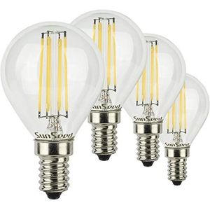 SUNSEED 4X GLOEIDRAAD LED GOLFBALLAMP E14 6W VERVANGT 60W NEUTRAAL WIT 4000K