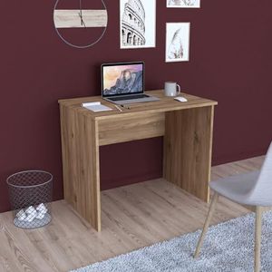 [en.casa] Bureau Årdal 90x60x74 cm eikenkleurig