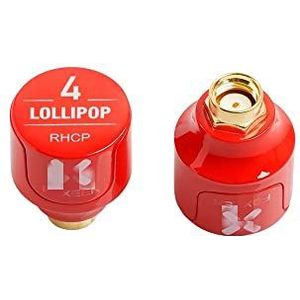 For Foxeer Lollipop 4 Stubby 5.8G 2.6Dbi Omni FPV Antenne for LHCP RHCP SMA RP-SMA for RC FPV Racing Freestyle Monitor Goggle DIY Onderdelen for Foxeer Lollipop 4 (Size : 2PC LHCP Red RP-SMA)