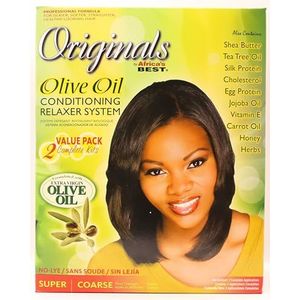 AFRICA BEST -ORGANIC-OLIVE RELAXER KIT SUPER DOUBLE