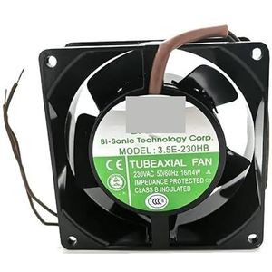 3.5E-230B 9238 230VAC metalen 92mm 92 * 92 * 38mm behuizingsventilator .5E-110B .5E-380B(380V)