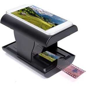 Mobiele Filmdiascanner, FILM Naar JPEG Converteert 35 Mm Dia- En Negatiefscanner, LED-achtergrondverlichting Fotoscanner, Gratis Scanbewerkings-app voor Smartphone