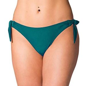Aquarti Dames Braziliaans Bikinibroekje met Touwtjes, Smaragdgroen, 42