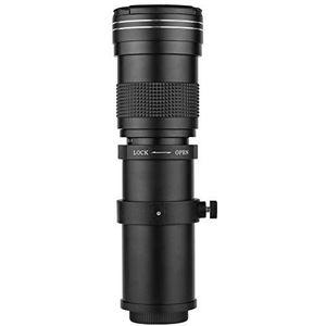 Camnoon Camera MF Super Tele-zoomlens F / 8.3-16 420-800 mm T2-houder met AI-houder adapterring universeel 1/4 schroefdraad vervanging voor Nikon AI-houder D50 D90 D5100 D7000 D3 D5100 D3100 D3000