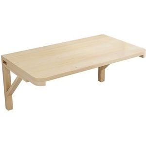 Wandtafel, opvouwbaar voor keuken, wandgemonteerde klaptafel, opvouwbaar computerbureau voor thuis kleine ruimtes, ruimtebesparende drijvende eettafel, laptop bureau aan het bed (75 x 50 cm)