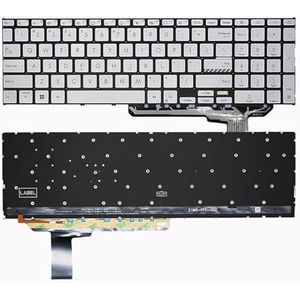 Russisch toetsenbord voor Vivobook 17 X1702 X1702Z X1702ZA X1703 X1703ZA met achtergrondverlichting(US Blue Org Light)