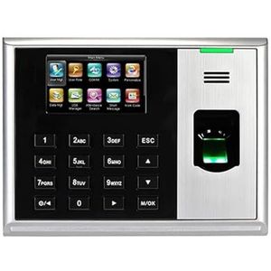 Aanwezigheidsmachine voor medewerkers Prikklok for kleine bedrijven USB-vingerafdruk tijdregistratiemachine, biometrische prikklok, kantoorregistratiesysteemrecorder voor kleine bedrijven en kantoren(