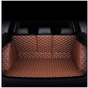 Kofferbakmat Auto-accessoires Tapijt Volledige Dekking Aangepaste Kofferbakmatten Voor B&MW X4 F26 G02 X6 E71 F16 G06 Interieurdetails Kofferbakmat(Bruin,X4 G02 2019-2022)