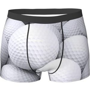 BEEOFICEPENG 3D golfballen patroon, boxerslip, heren onderbroek boxershorts, been boxer slips grappig nieuwigheid ondergoed, zoals afgebeeld, XL
