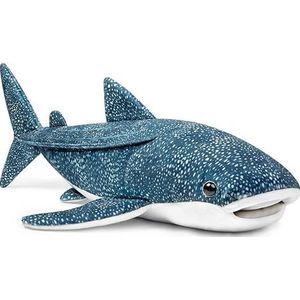 PuffPurrs Simulatie pluche dier reuzenwalhaai - realistische 51 cm lange blauwe textuur walhaai superzachte oceaanzeewezens haaien pluche cadeau voor kinderen