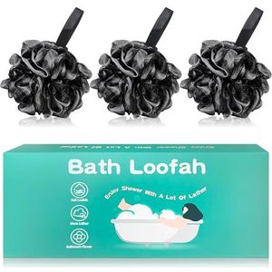 Amazerbst loofah, loofah spons voor vrouwen en mannen, Pack van 3