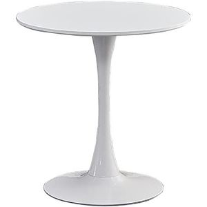 Prachtige ronde tafel, eenvoudige zakelijke onderhandelingssalontafel, H75CM balkon witte vrijetijdstafel, kleine familie eettafel, kleine ontvangsttafel (kleur: C, maat: 70 cm)