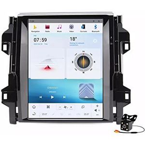 Android 15 Auto Stereo Radio voor Fortuner 2016-2022 GPS Navigatie 12.1in Touchscreen MP5 Multimedia Speler Video Ontvanger met WiFi 4G DSP Carplay,8core 4+64gb