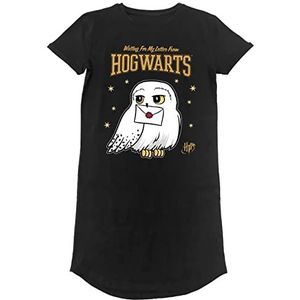 Harry Potter Dames/Dames Hedwig T-shirt Jurk (XXL) (zwart)
