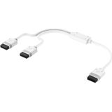 Corsair iCUE LINK Y-Kabel - 600mm Recht - Wit
