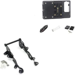 Installatie GPS-navigatieframe VOOR BMW F750GS F850GS F 750 850 GS 2018-2022 Motorfiets Scherm Richter GPS Telefoon USB Draadloos Opladen Navigatie Beugel Stand Navigatie Beugel(Wireless and Stand)