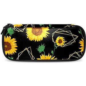 Gele Zonnebloemen Patroon Etui School College Supplies