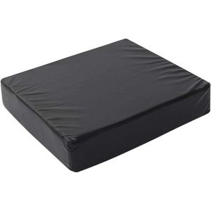 Molten Creek® Rolstoel traagschuim kussen stoel met waterdichte hoes, orthopedisch zitkussen voor druk- en pijnverlichting, vermindert rugpijn, verbetert houding, zwart (45,7 x 40,6 x 10 cm)