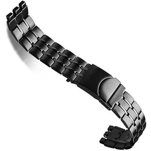dayeer Voor Swatch Heren Stalen Horloge Metalen Band YVS451 YVS435 YCS443G Horlogeband Accessoires (Color : Preto, Size : 19mm)