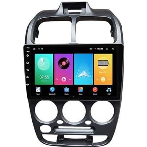 Dubbele DIN Android 14 autoradio voor Hyundai Verna Accent 1999-2012 9 Duim QLED Touch screen-met Draadloze Carplay Android Auto GPS navigatie 4G WiFi Stuurwielbediening achteruitrijcamera(P3 WIFI 4-C