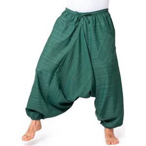 PANASIAM Aladin pants cotton 'Lini', green, L