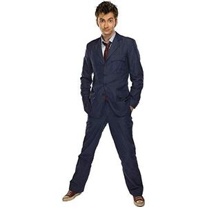 Fashion_First Heren David Tennant Tiende Dokter Wie Navy Blauw Regelmatige Fit Party Suit