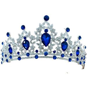 LKBBC Royal Crysatl Vrouwen kroon, kristallen zeemeermin verjaardag fee kroon, prinses zoete 16 Quinceanera Queen Tiara hoofdband