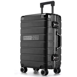 Koffer Harde bagage Luxe koffers Combinatieslot Instapbagage Koffer Dubbele rij Spinner Trolleybagage Unisex lichtgewicht