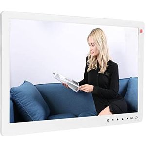15,4-inch Digitale Fotolijst, 1080P Digitale Fotolijst met Stereoluidspreker, Aanraaktoets Elektronische Fotolijstondersteuning Timingschakelaar, Klok, Kalender