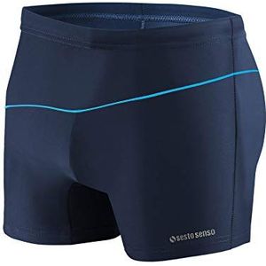 sesto senso Zwembroek voor heren, nauwe wedstrijdzwembroek, waterdicht, M tot 4XL, nauwsluitende badmode, L